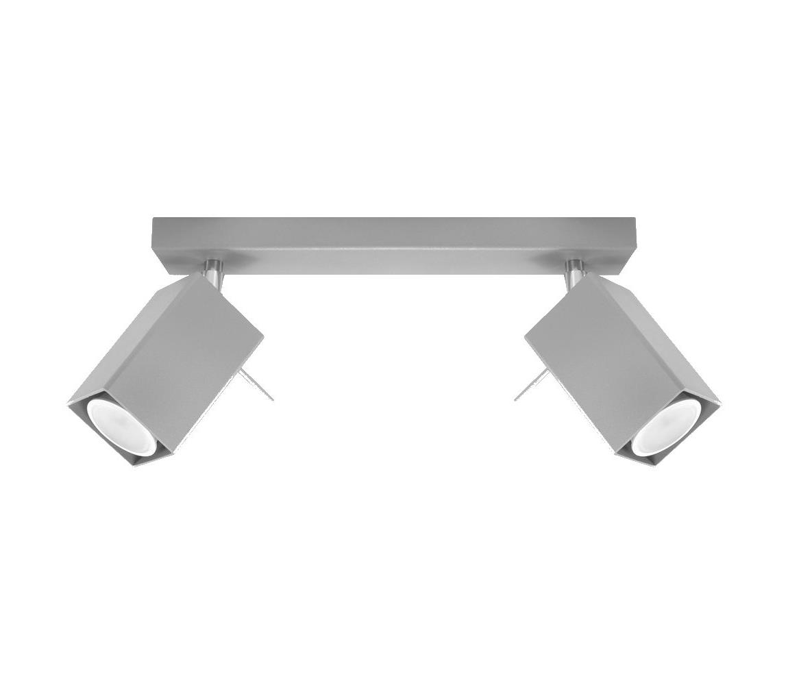 Donoci Bodové svietidlo MERIDA 2xGU10/40W/230V šedá