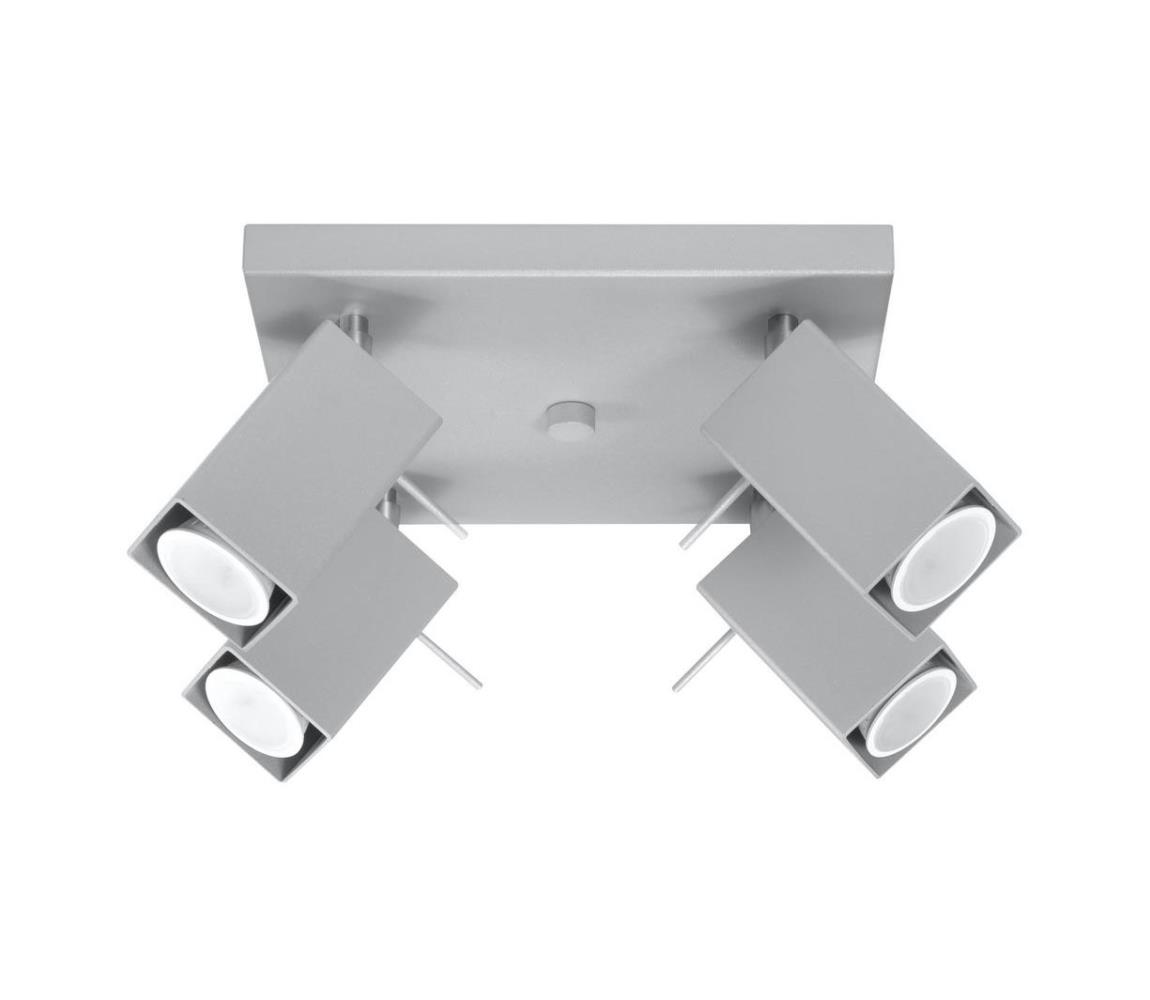 Donoci Bodové svietidlo MERIDA 4xGU10/40W/230V šedá SL.0458