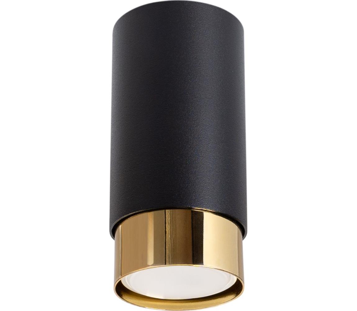 Donoci Bodové svietidlo NERO 1xGU10/10W/230V 12,5 cm čierna/zlatá