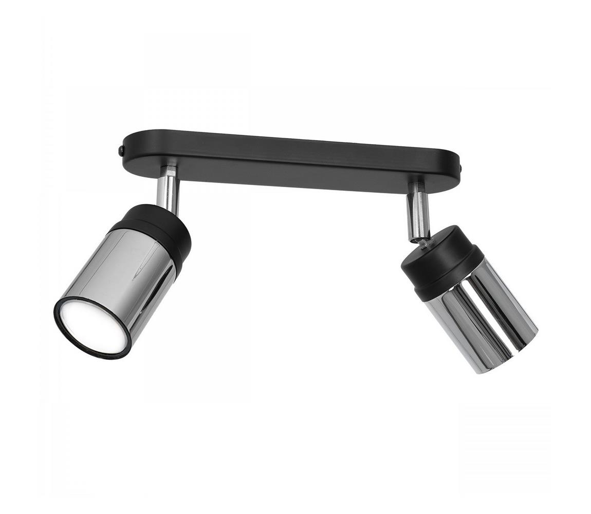 Donoci Bodové svietidlo NEST 2xGU10/8W/230V čierna/chróm