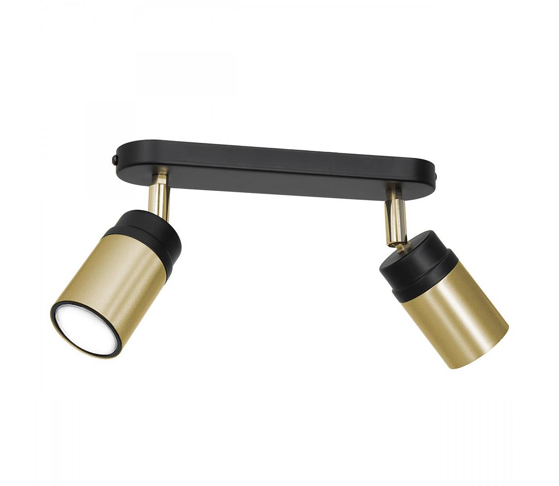Donoci Bodové svietidlo NEST 2xGU10/8W/230V čierna/mosadz