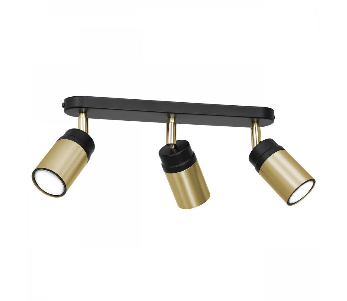 Donoci Bodové svietidlo NEST 3xGU10/8W/230V čierna/mosadz