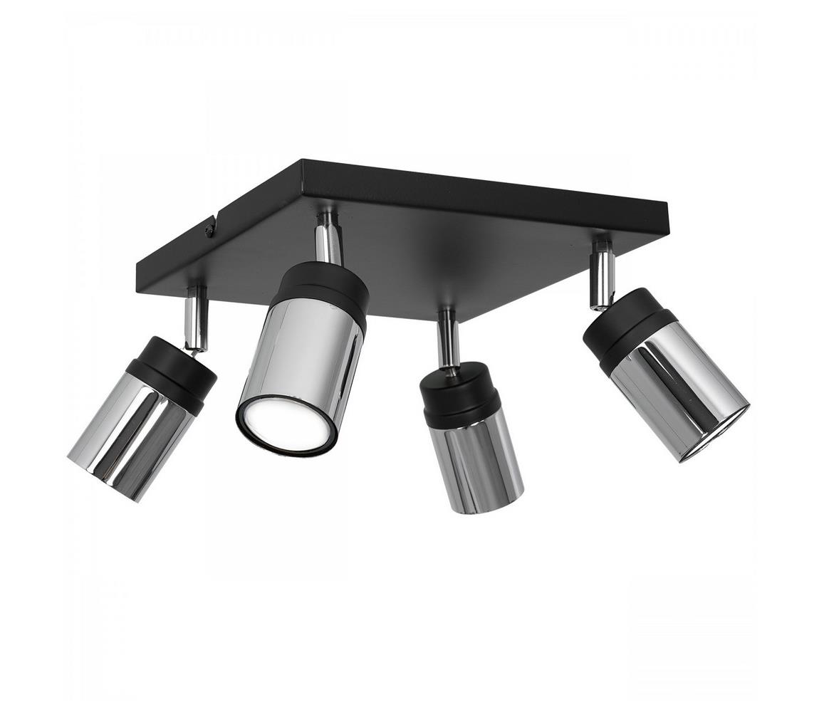 Donoci Bodové svietidlo NEST 4xGU10/8W/230V čierna/chróm