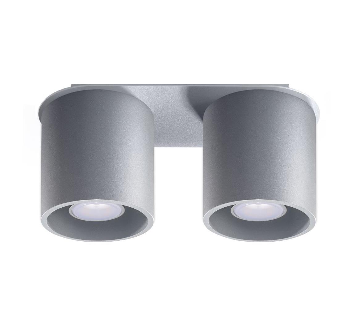 Donoci Bodové svietidlo ORBIS 2 2xGU10/40W/230V šedá