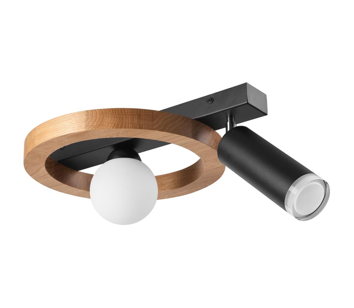 Donoci Bodové svietidlo OTIS 1xG9/5W/230V + 1xE27/15W/230V dub