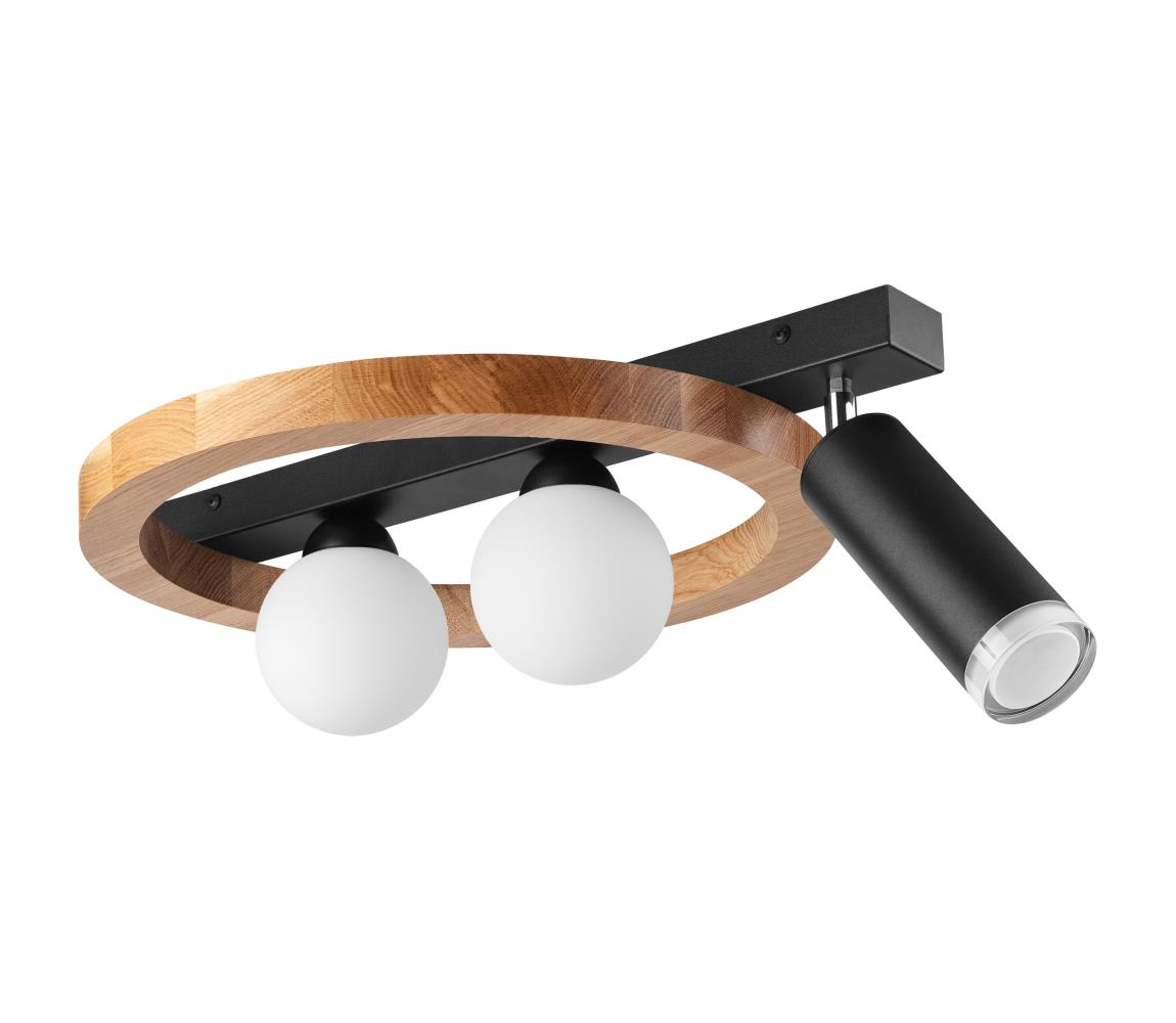 Donoci Bodové svietidlo OTIS 2xG9/5W/230V + 1xE27/15W/230V dub