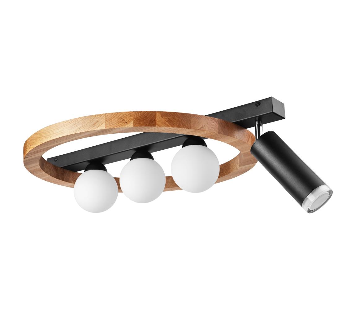 Donoci Bodové svietidlo OTIS 3xG9/5W/230V + 1xE27/15W/230V dub