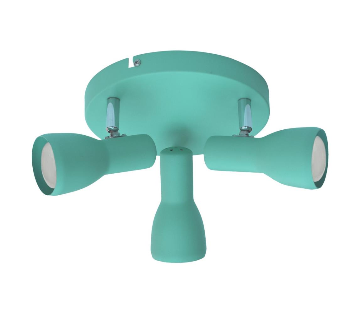 Donoci Bodové svietidlo PICARDO 3xE14/40W/230V tyrkysová