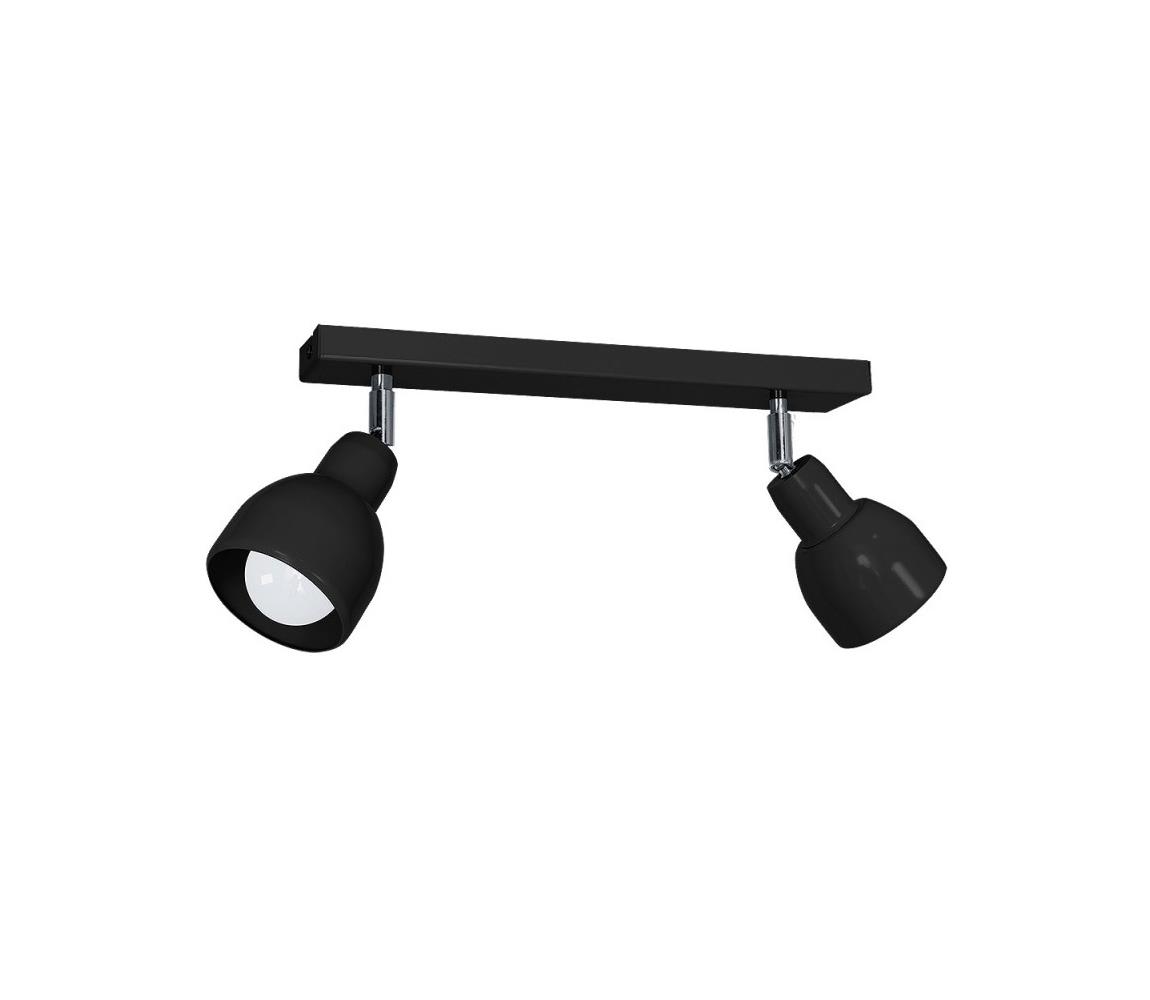 Donoci Bodové svietidlo PIK 2xE27/60W/230V čierna