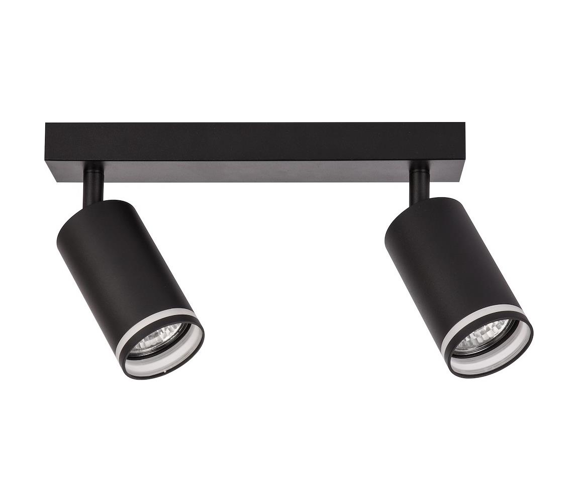 Donoci Bodové svietidlo PIPE 2xGU10/10W/230V čierne