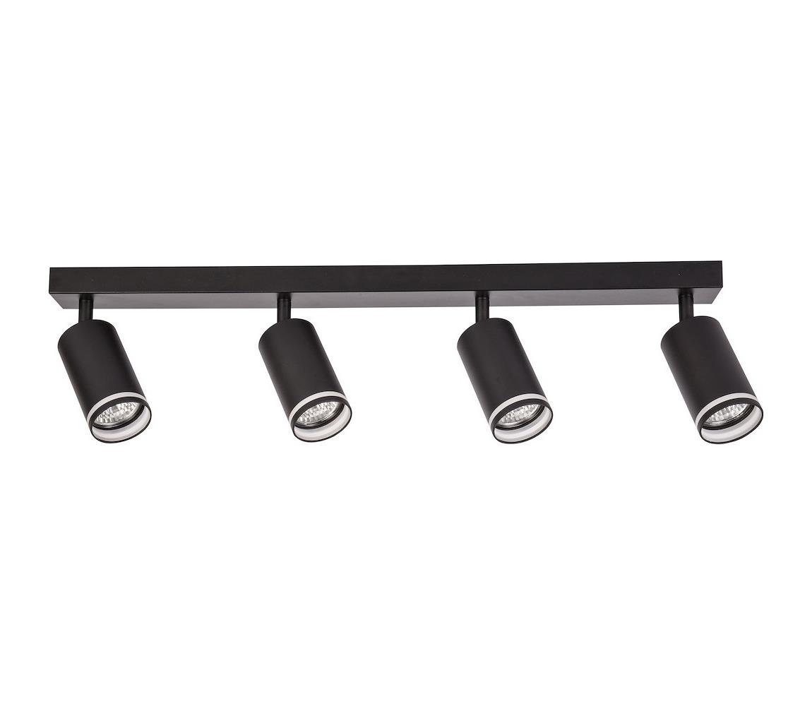 Donoci Bodové svietidlo PIPE 4xGU10/10W/230V čierne