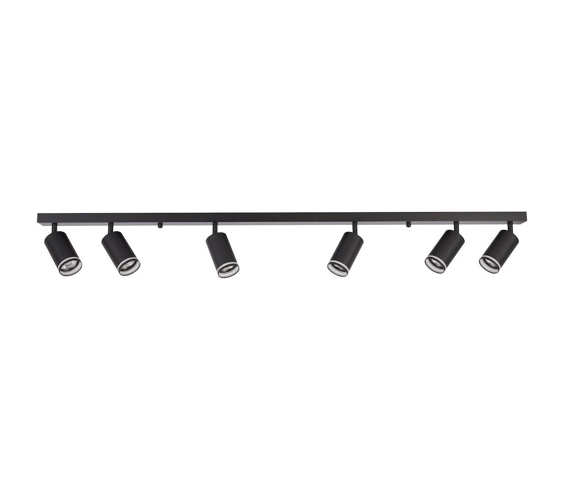Donoci Bodové svietidlo PIPE 6xGU10/10W/230V čierna