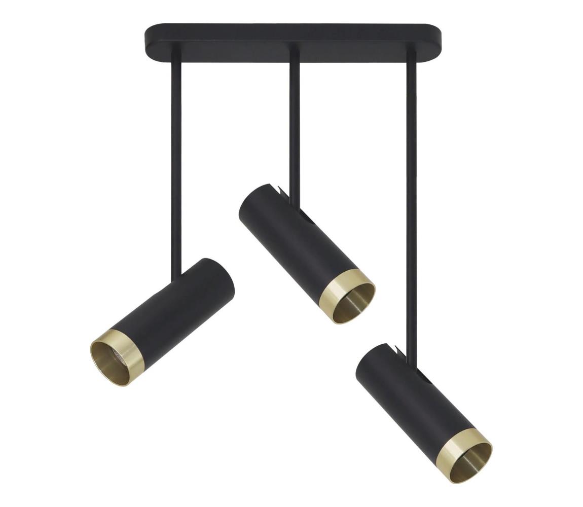 Donoci Bodové svietidlo PORTO 3xGU10/10W/230V čierna