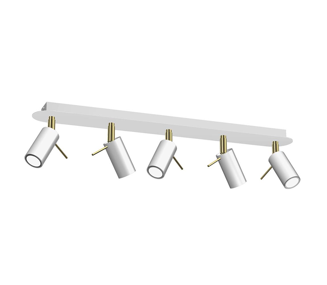 Donoci Bodové svietidlo PRESTON 5xGU10/MR11/40W/230V biela/zlatá