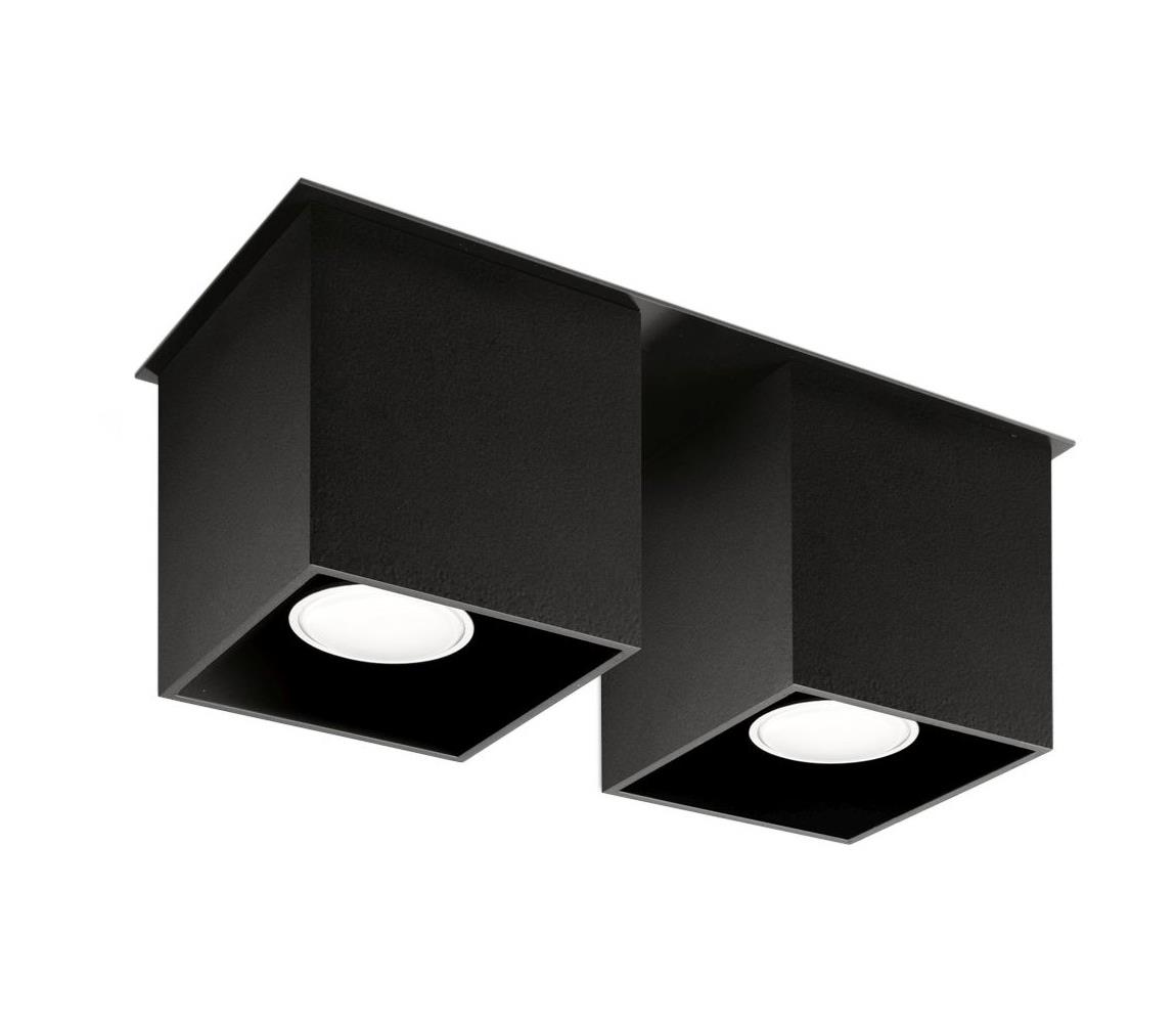 Donoci Bodové svietidlo QUAD 2 2xGU10/40W/230V čierna