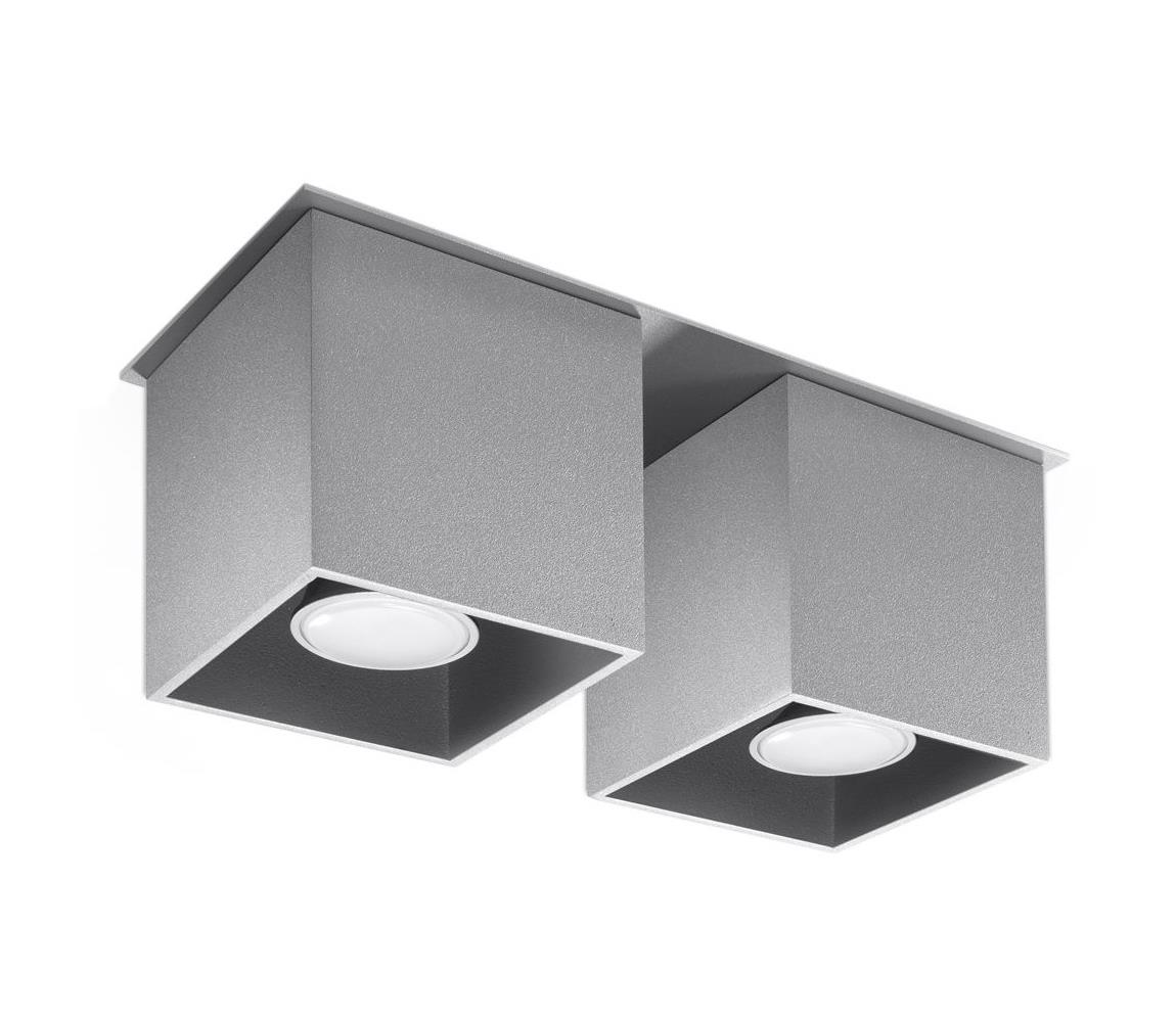 Donoci Bodové svietidlo QUAD 2 2xGU10/40W/230V šedá