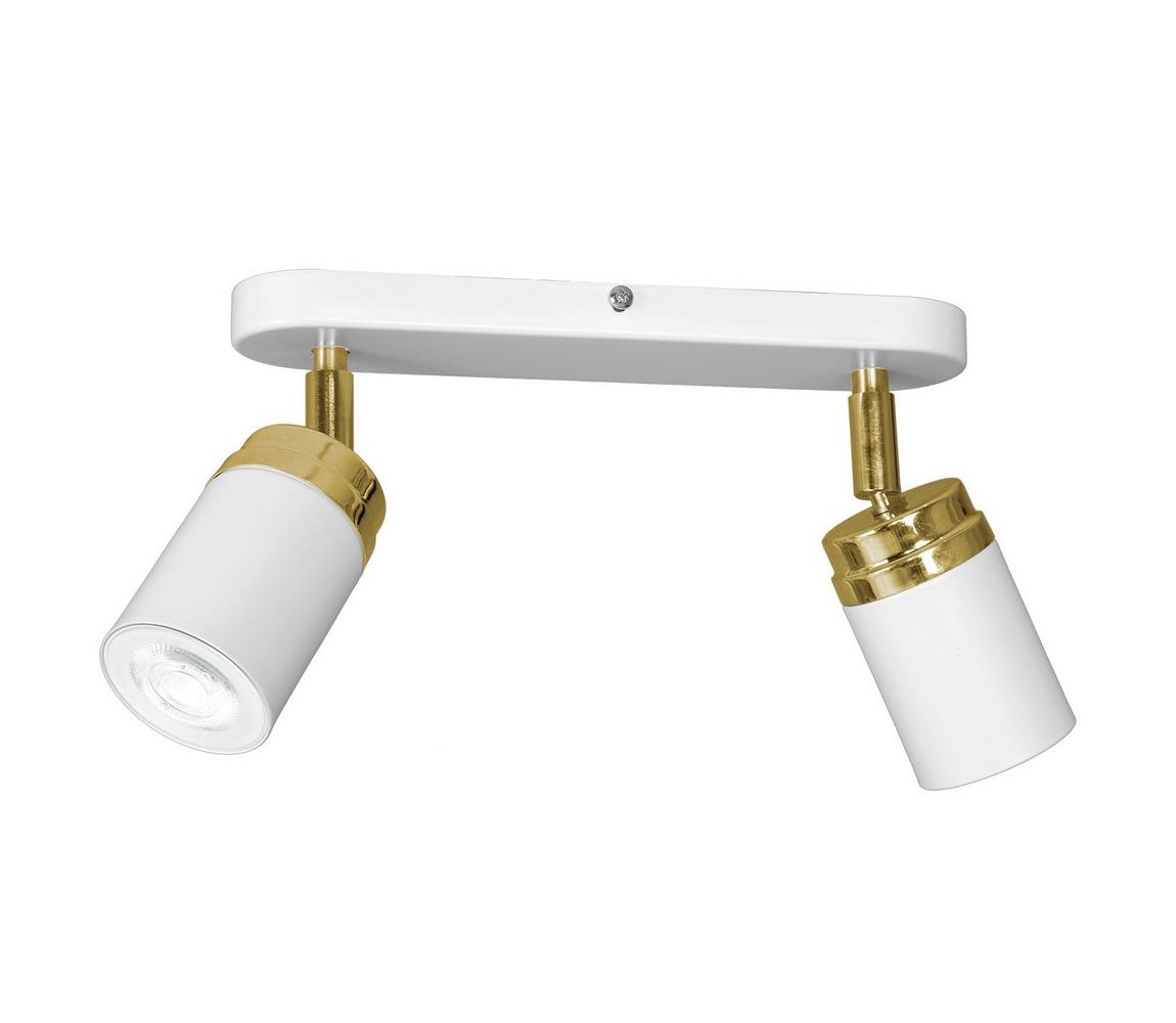 Donoci Bodové svietidlo RENO 2xGU10/8W/230V biela/zlatá