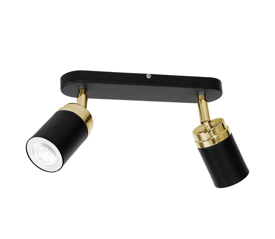 Donoci Bodové svietidlo RENO 2xGU10/8W/230V čierna/zlatá
