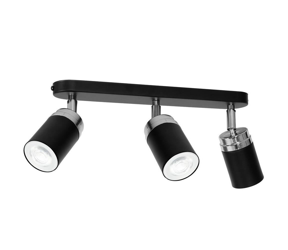 Donoci Bodové svietidlo RENO 3xGU10/8W/230V čierna/chróm
