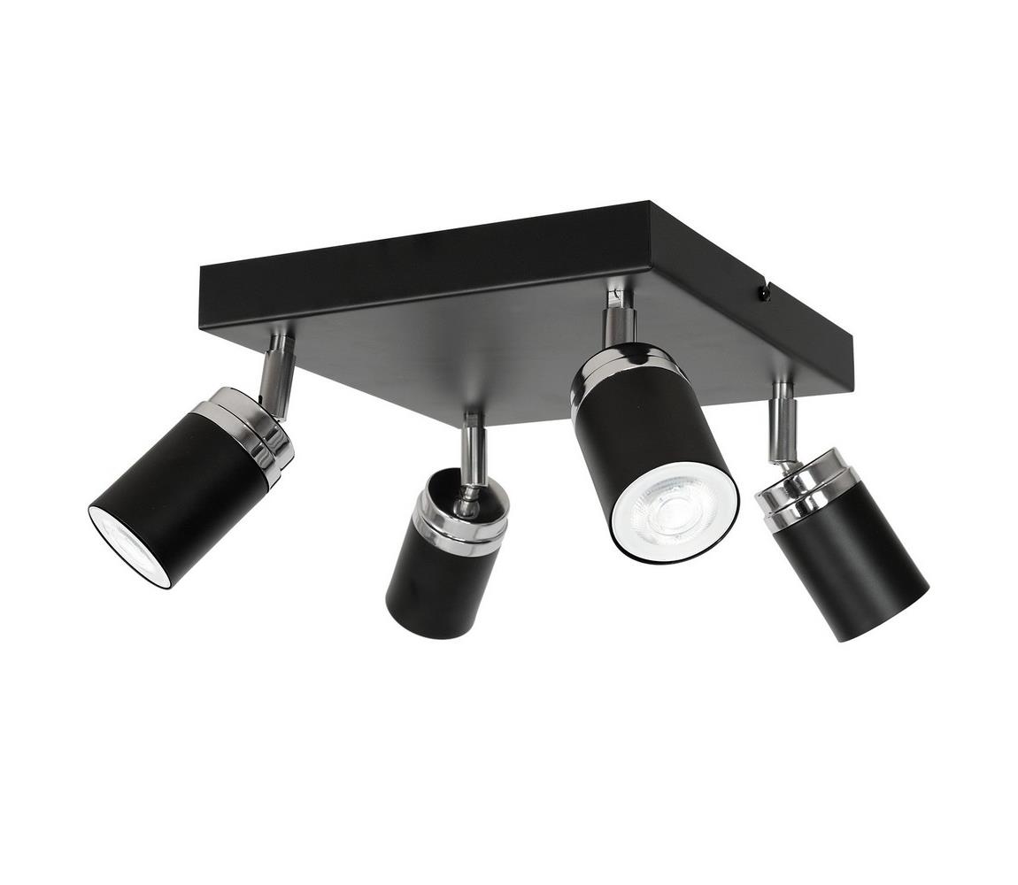 Donoci Bodové svietidlo RENO 4xGU10/8W/230V čierna/chróm