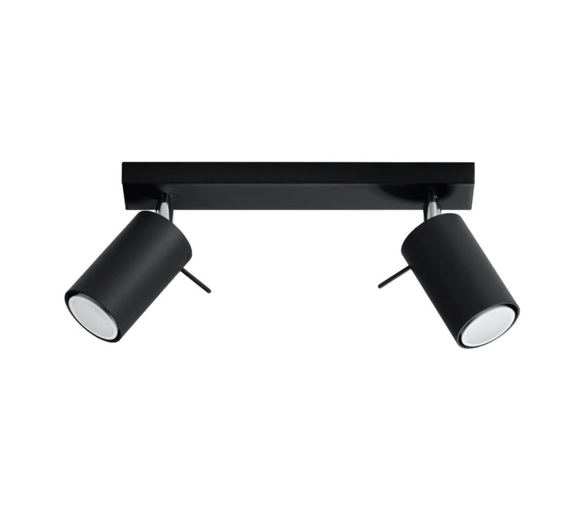 Donoci Bodové svietidlo RING 2 2xGU10/10W/230V čierna