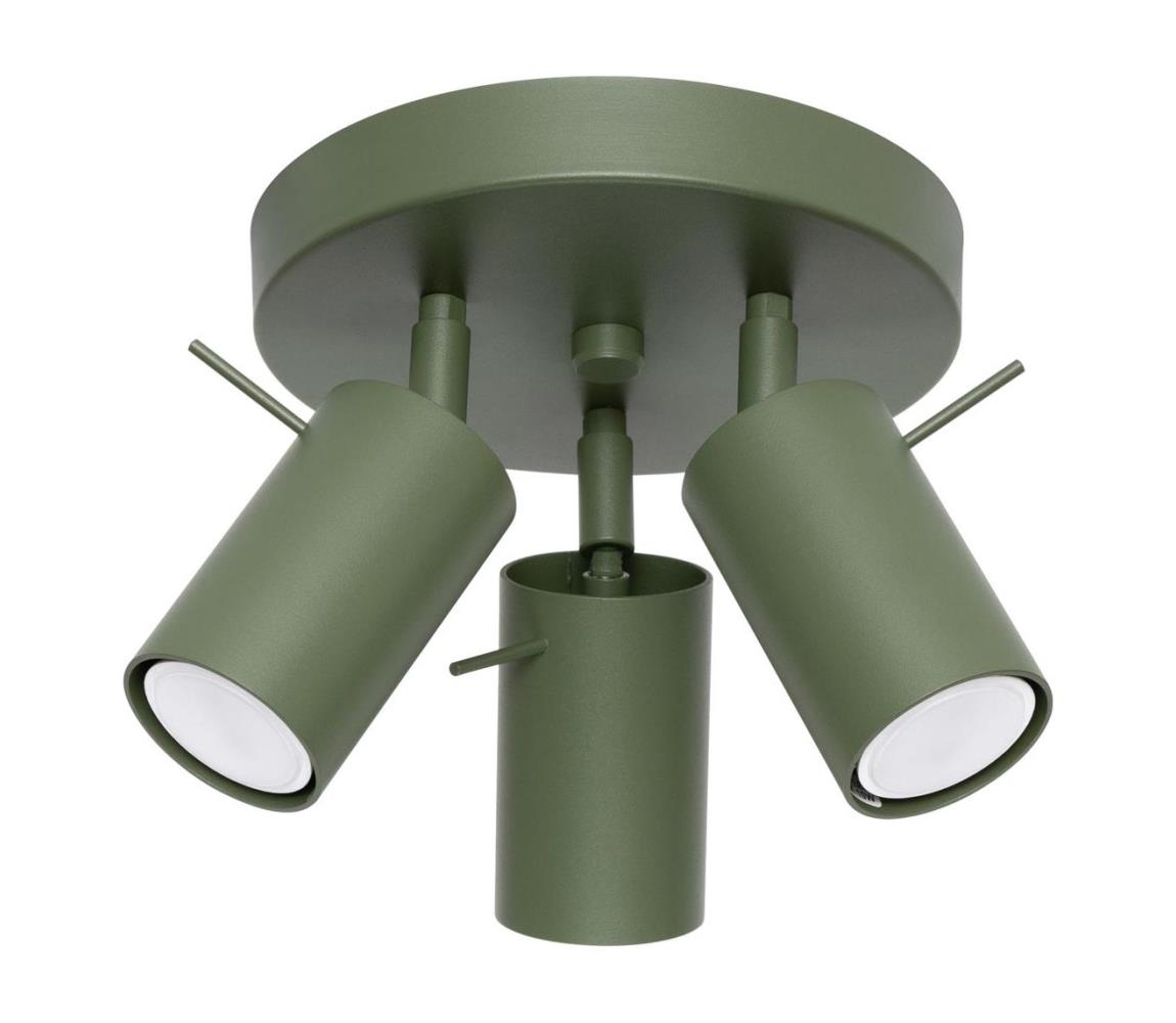 Donoci Bodové svietidlo RING 3xGU10/10W/230V zelená SL.1503