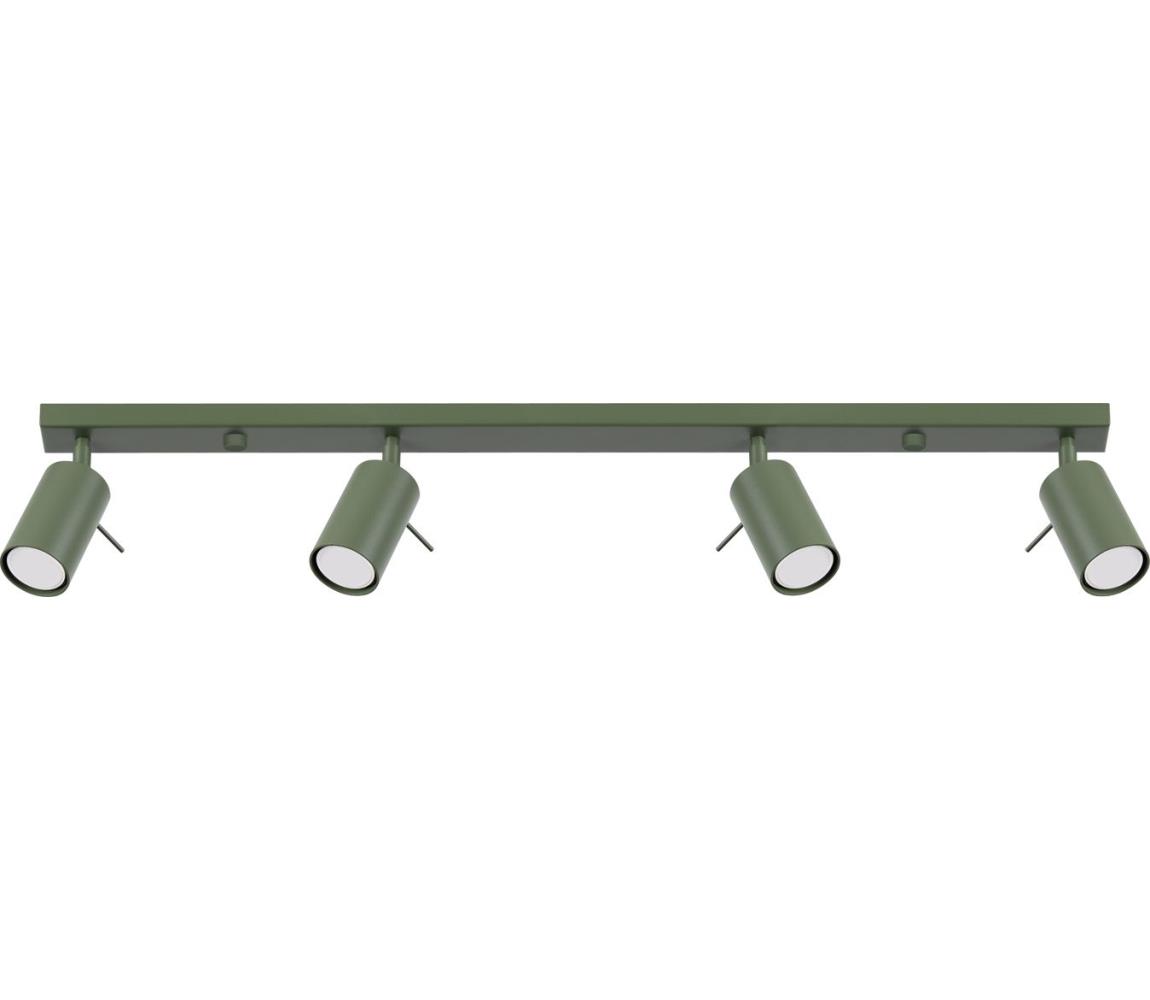 Donoci Bodové svietidlo RING 4xGU10/10W/230V zelená