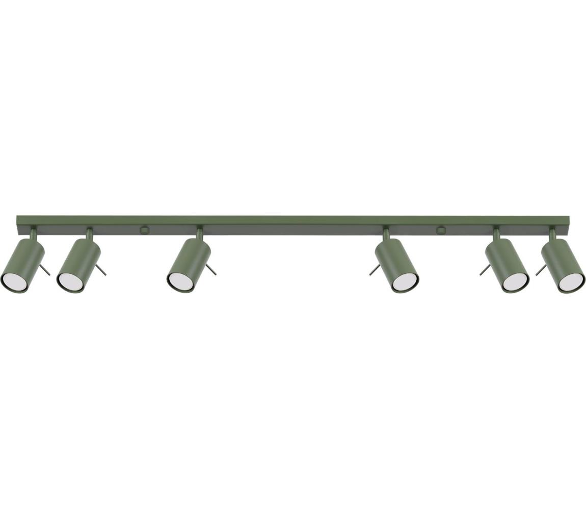 Donoci Bodové svietidlo RING 6xGU10/10W/230V zelená