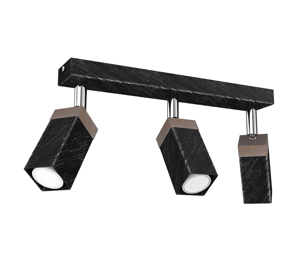 Donoci Bodové svietidlo SOLO 3xGU10/MR11/40W/230V čierna