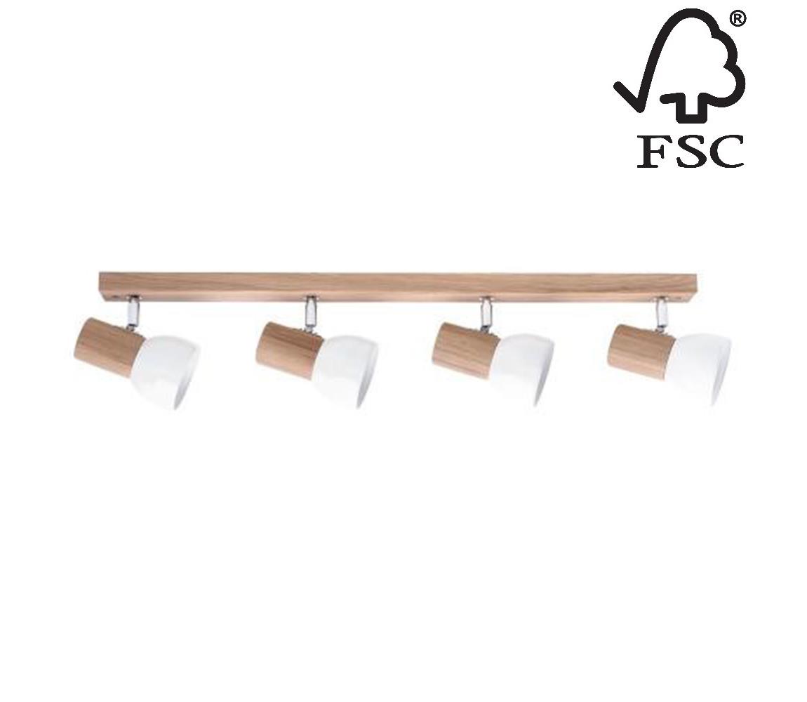 Donoci Bodové svietidlo SVENDA 4xE27/60W/230V dub
