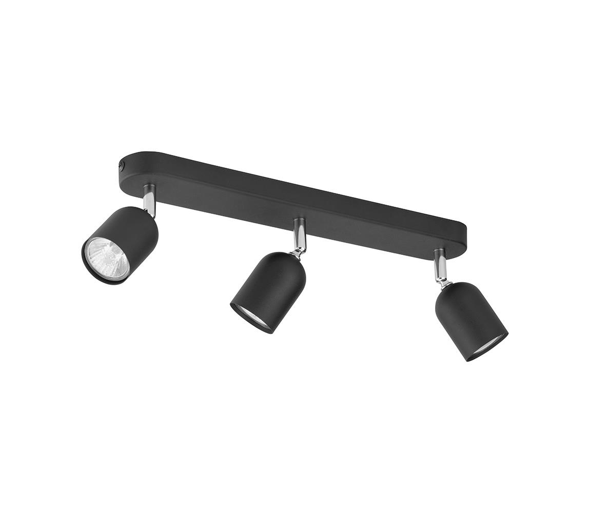 Donoci Bodové svietidlo TOP 3xGU10/10W/230V čierna