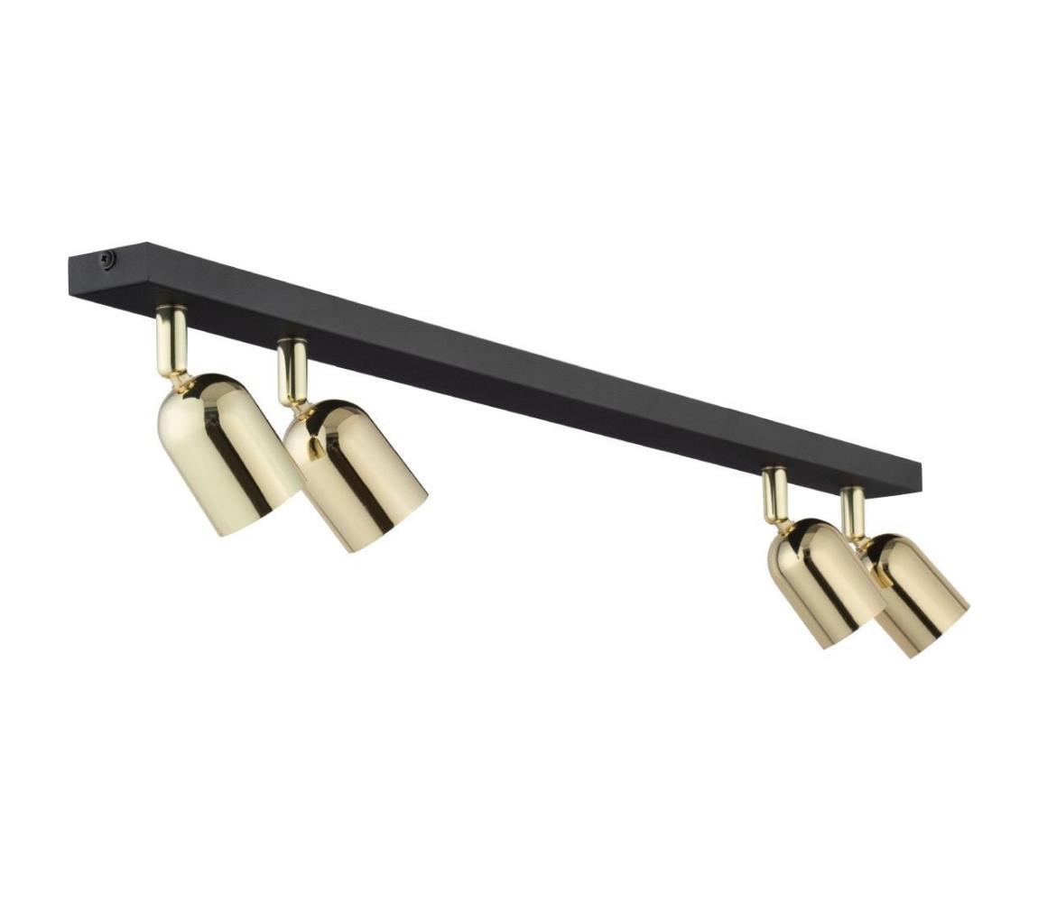Donoci Bodové svietidlo TOP 4xGU10/10W/230V čierna/zlatá