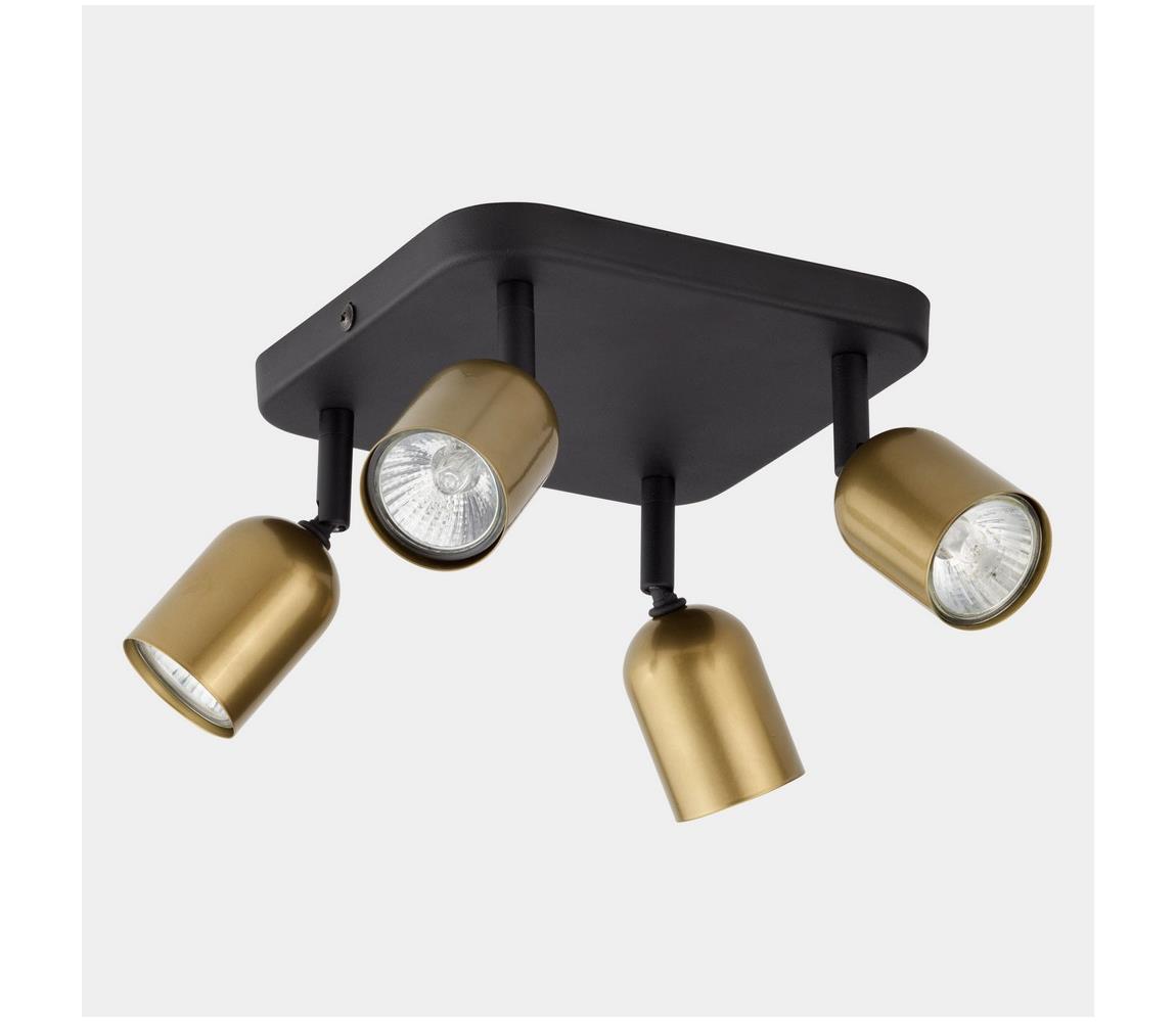 Donoci Bodové svietidlo TOP 4xGU10/10W/230V zlatá/čierna