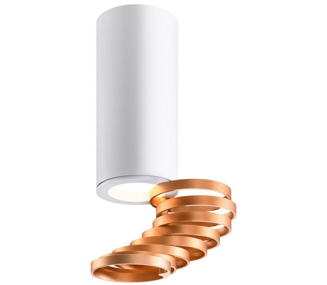 Donoci Bodové svietidlo TUBA 1xGU10/15W/230V biela/meď