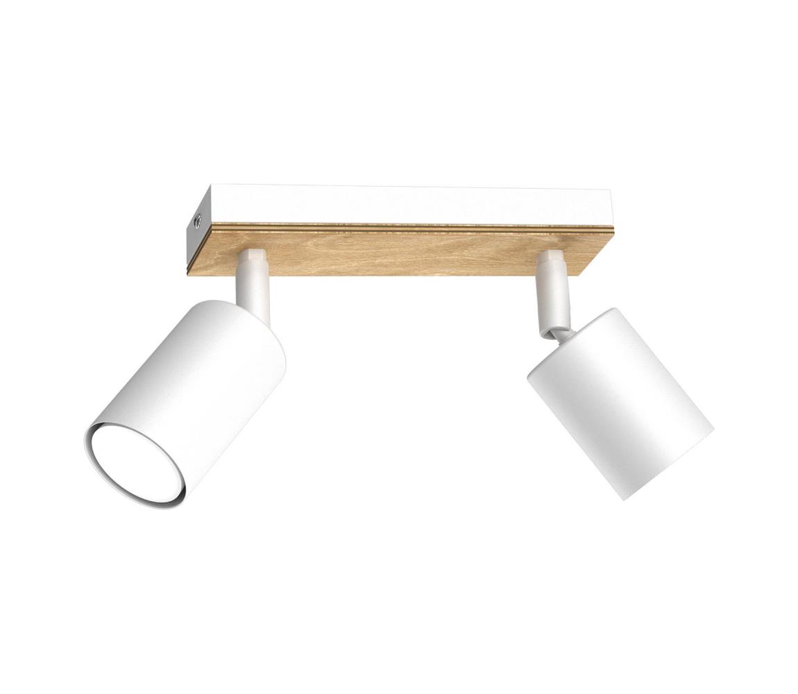 Donoci Bodové svietidlo TULON 2xGU10/8W/230V biela/dub