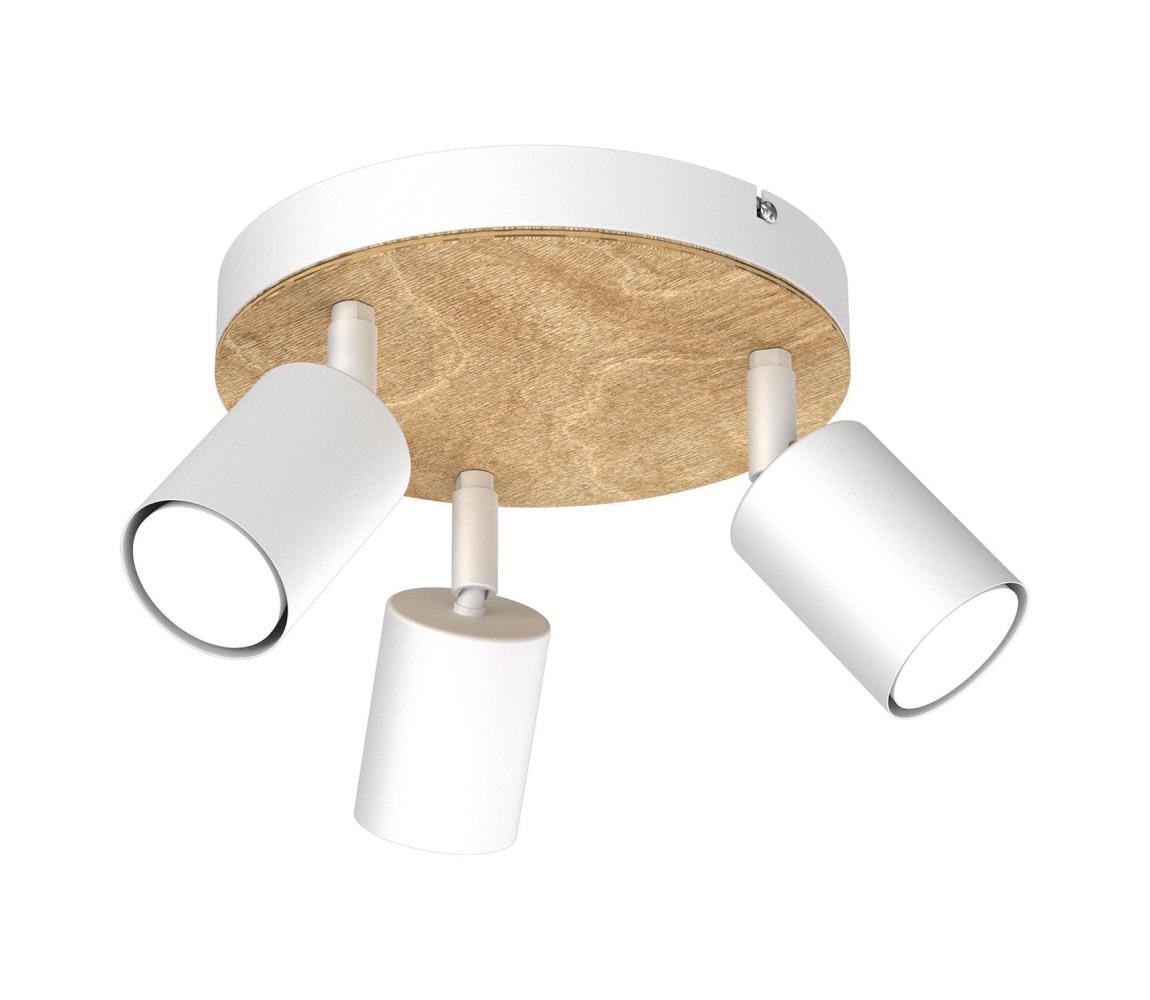 Donoci Bodové svietidlo TULON 3xGU10/8W/230V biela/dub