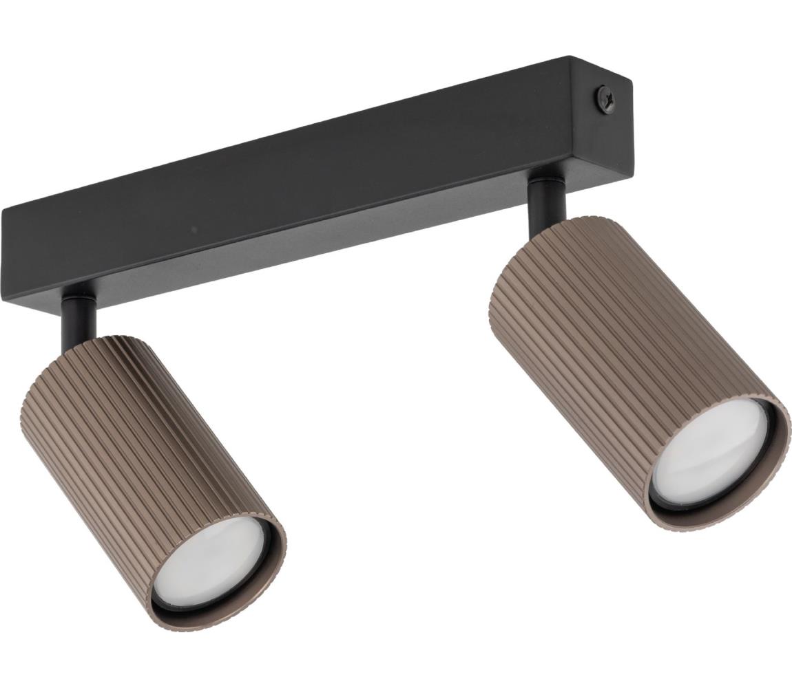 Donoci Bodové svietidlo TUNE 2xGU10/10W/230V čierna/hnedá
