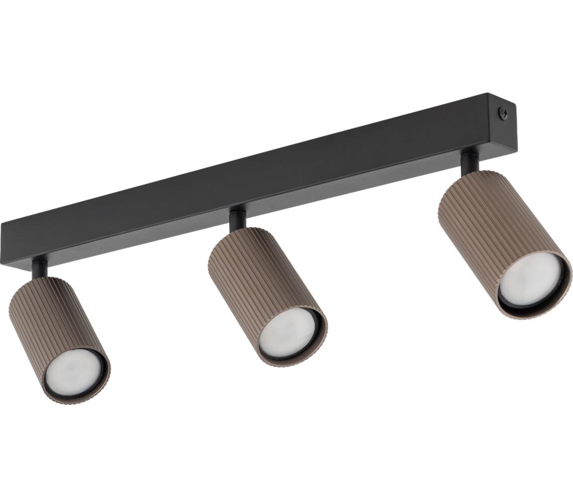 Donoci Bodové svietidlo TUNE 3xGU10/10W/230V čierna/hnedá