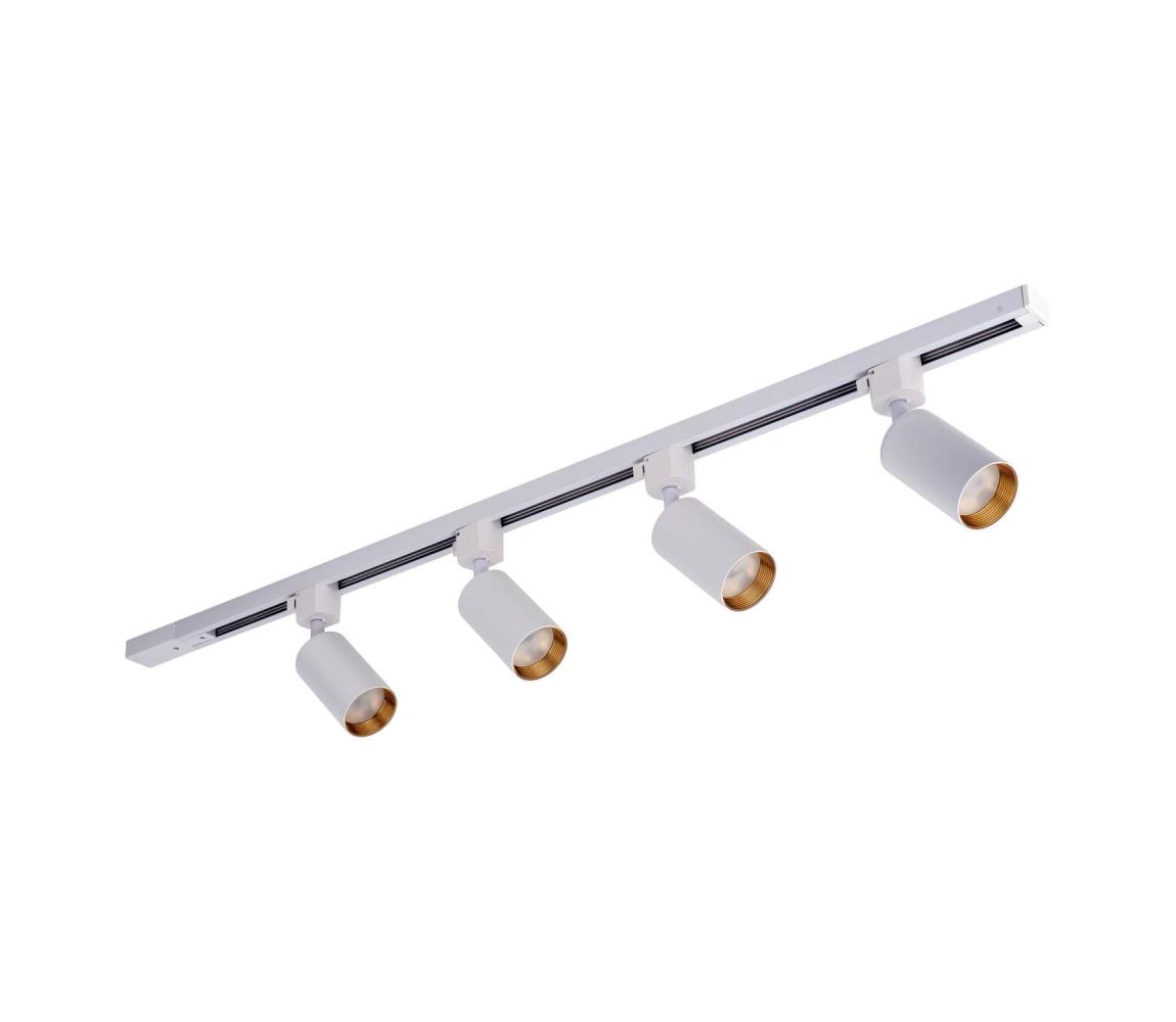 Donoci Bodové svietidlo v lištovom systéme TRACER 4xGU10/10W/230V 1 m biele