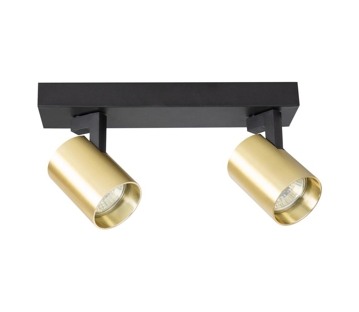 Donoci Bodové svietidlo VOLF 2xGU10/10W/230V zlatá/čierna