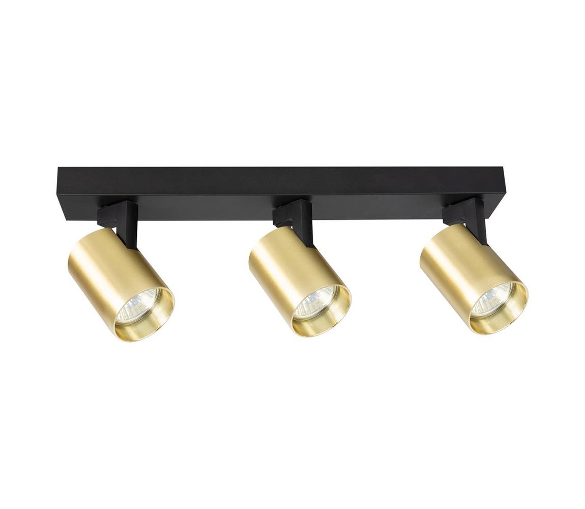 Donoci Bodové svietidlo VOLF 3xGU10/10W/230V zlatá/čierna