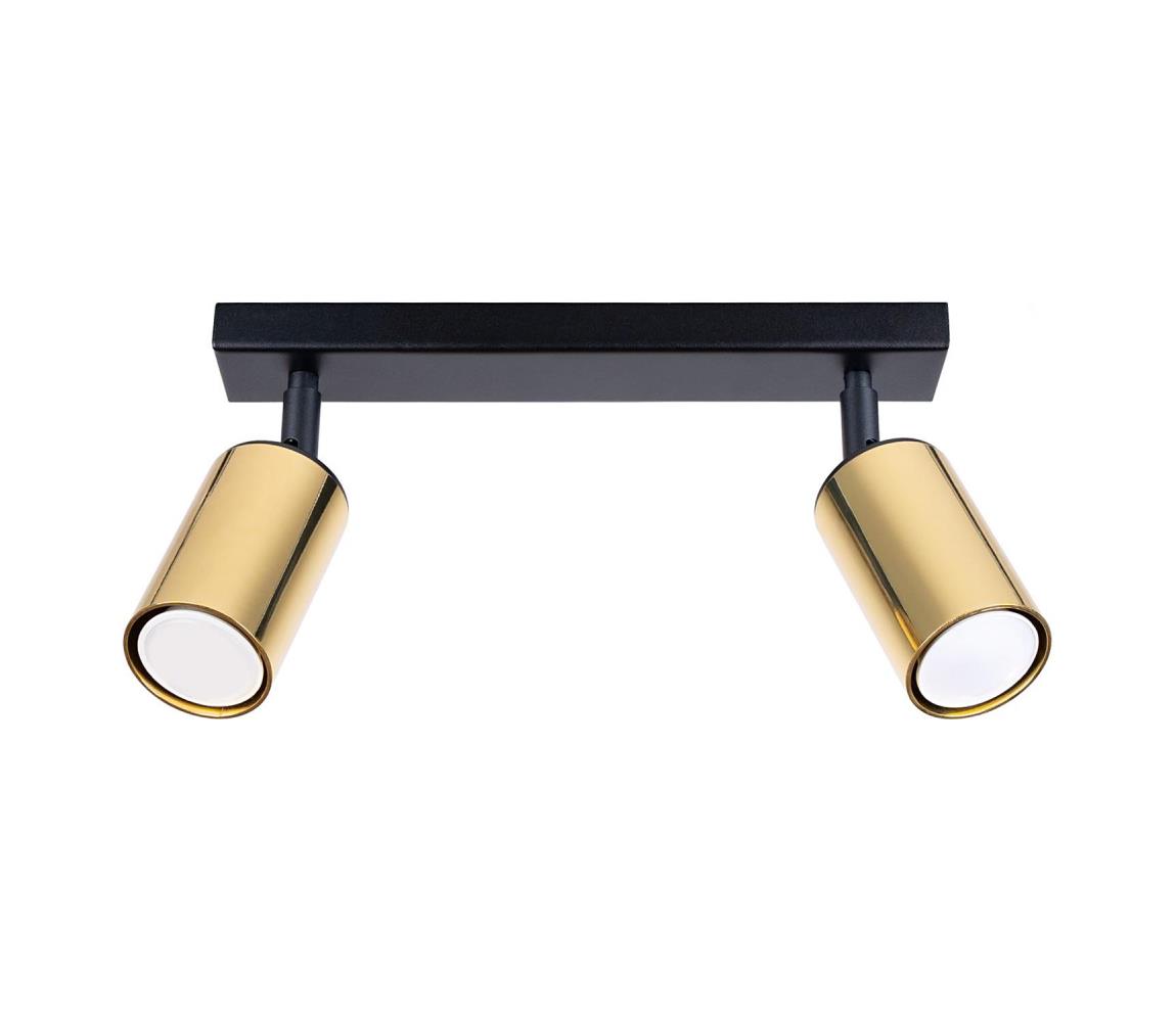 Donoci Bodové svietidlo WINX 2xGU10/10W/230V čierna/zlatá