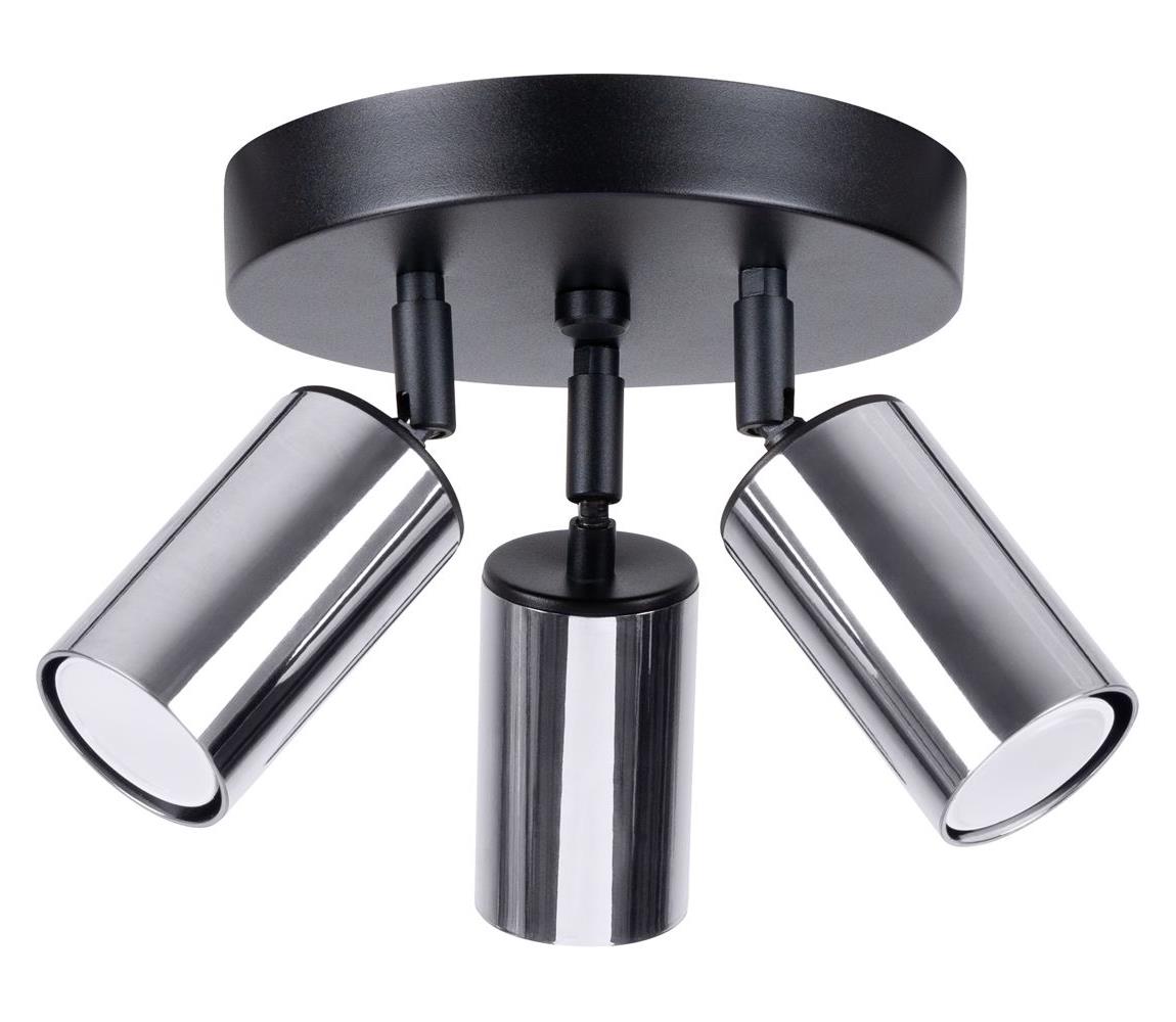 Donoci Bodové svietidlo WINX 3xGU10/10W/230V čierna/chróm