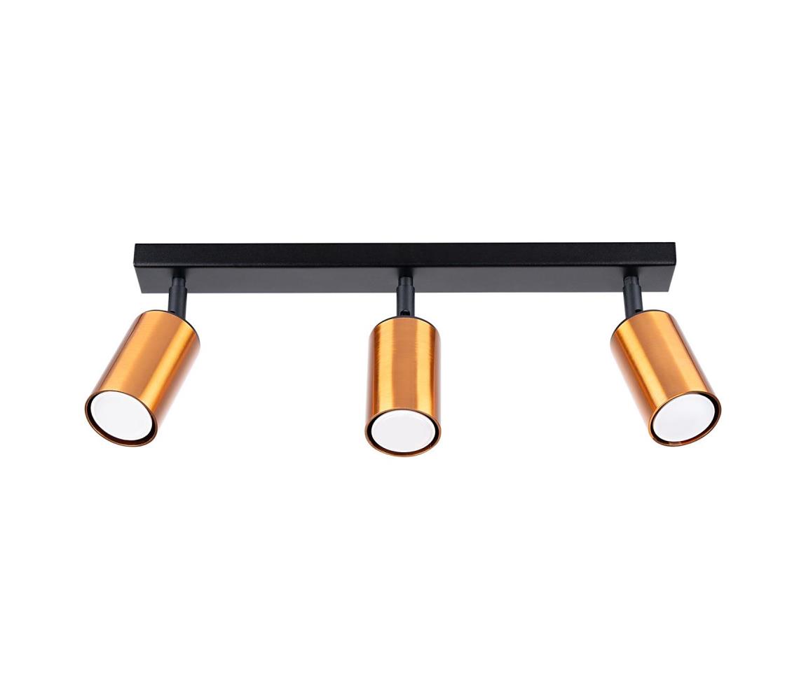Donoci Bodové svietidlo WINX 3xGU10/10W/230V čierna/meď SL.1376