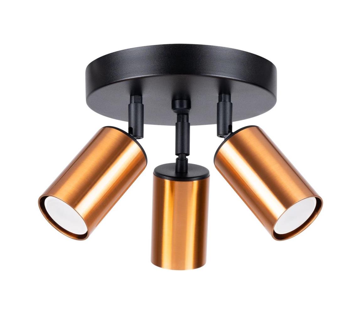 Donoci Bodové svietidlo WINX 3xGU10/10W/230V čierna/meď