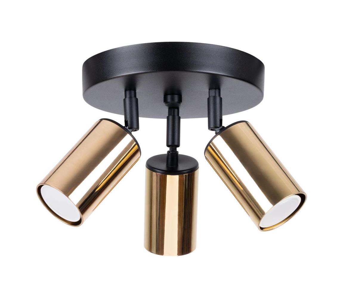 Donoci Bodové svietidlo WINX 3xGU10/10W/230V čierna/zlatá SL.1385
