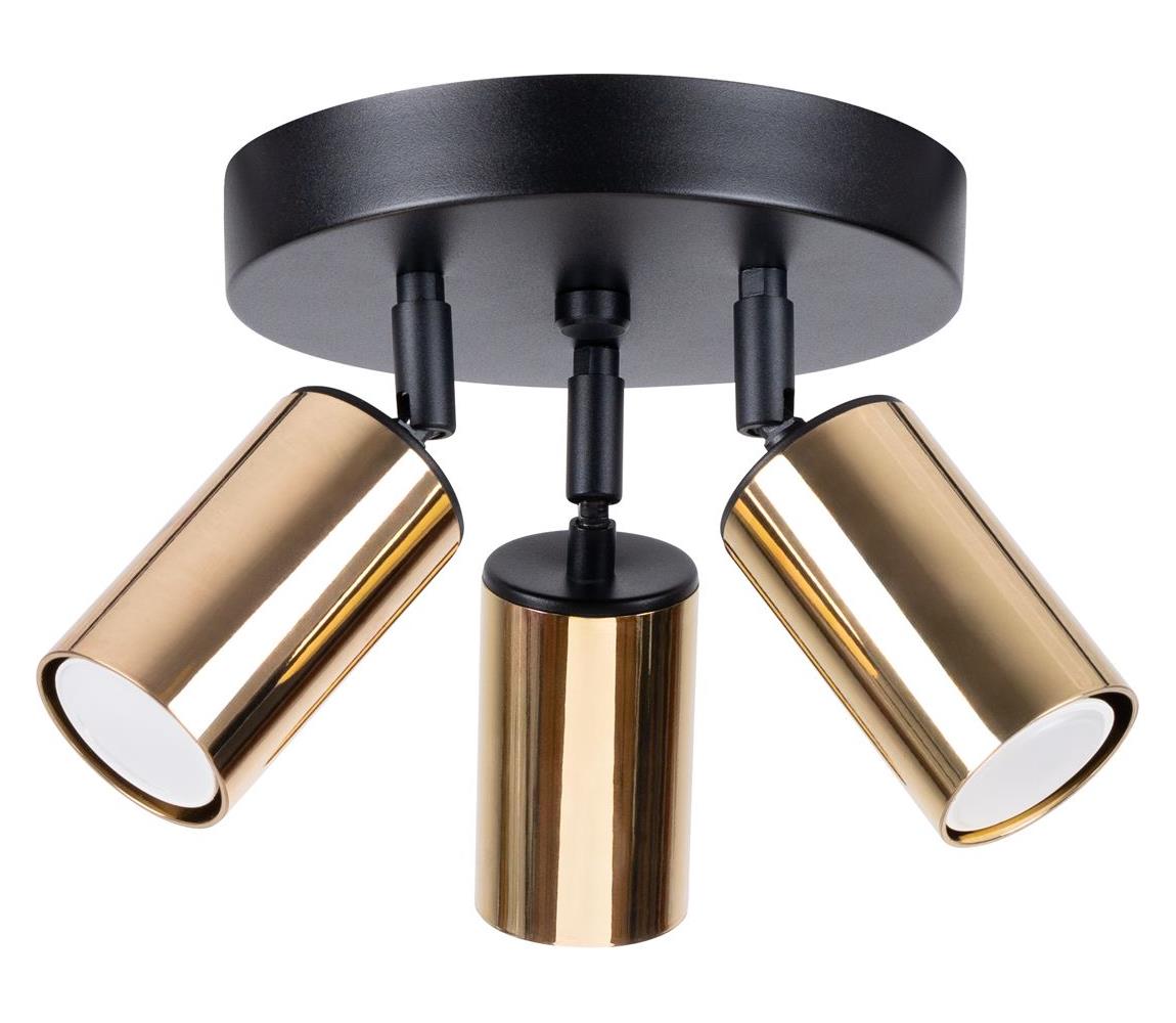 Donoci Bodové svietidlo WINX 3xGU10/10W/230V čierna/zlatá