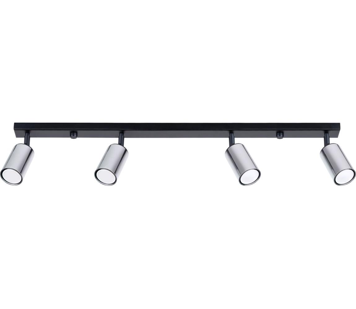 Donoci Bodové svietidlo WINX 4xGU10/10W/230V čierna/chróm