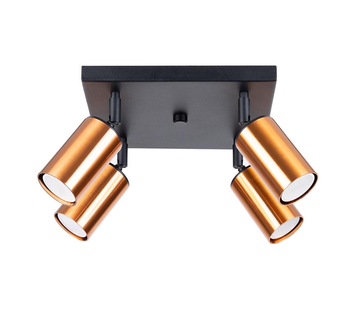 Donoci Bodové svietidlo WINX 4xGU10/10W/230V čierna/meď SL.1378