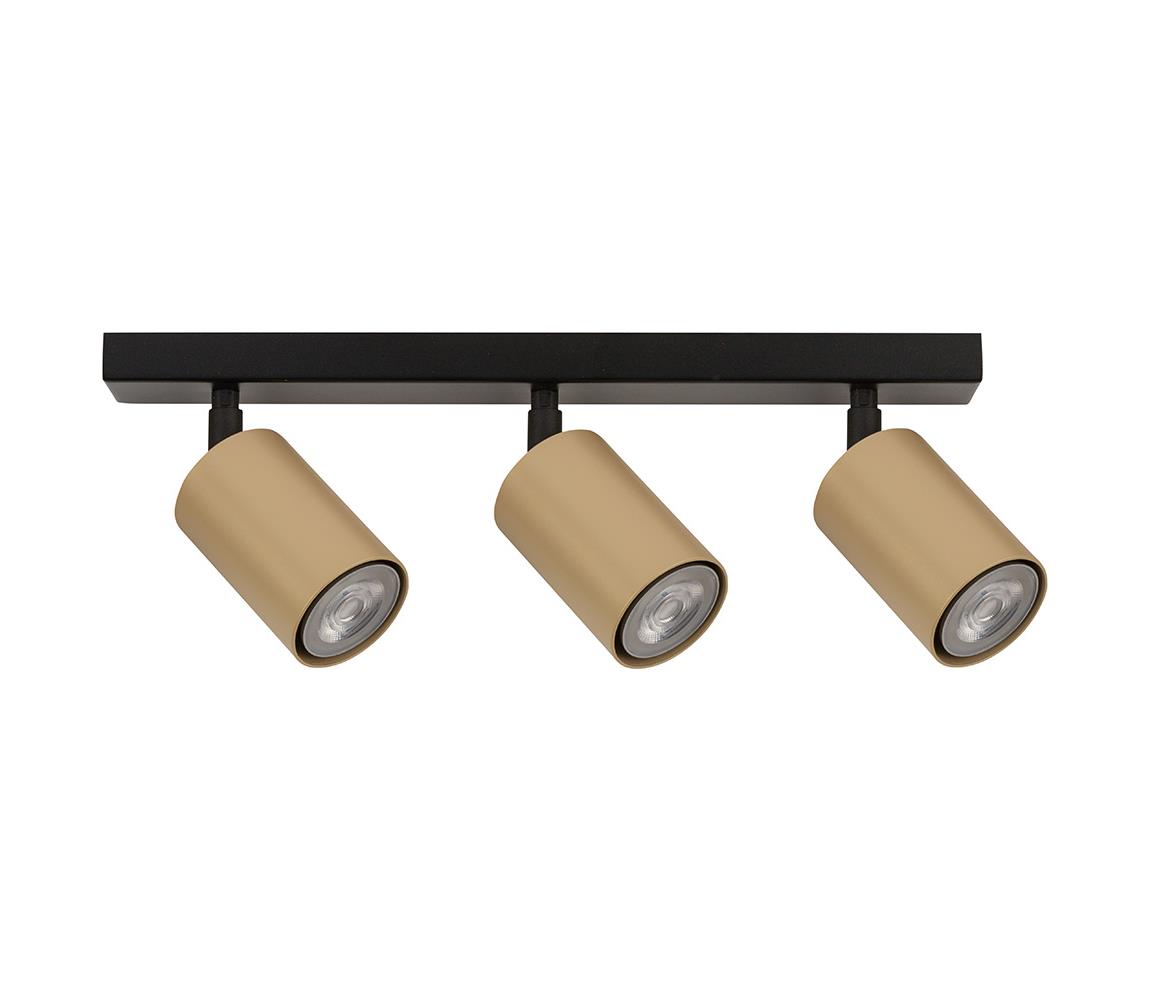 Donoci Bodové svietidlo ZOOM 3xGU10/25W/230V čierna/zlatá